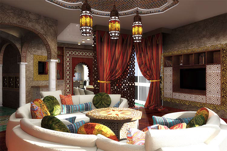 arabian style historical style classic style marocco interior  marocco marocco design arabian design arabian apartments islamic historical interior Interior