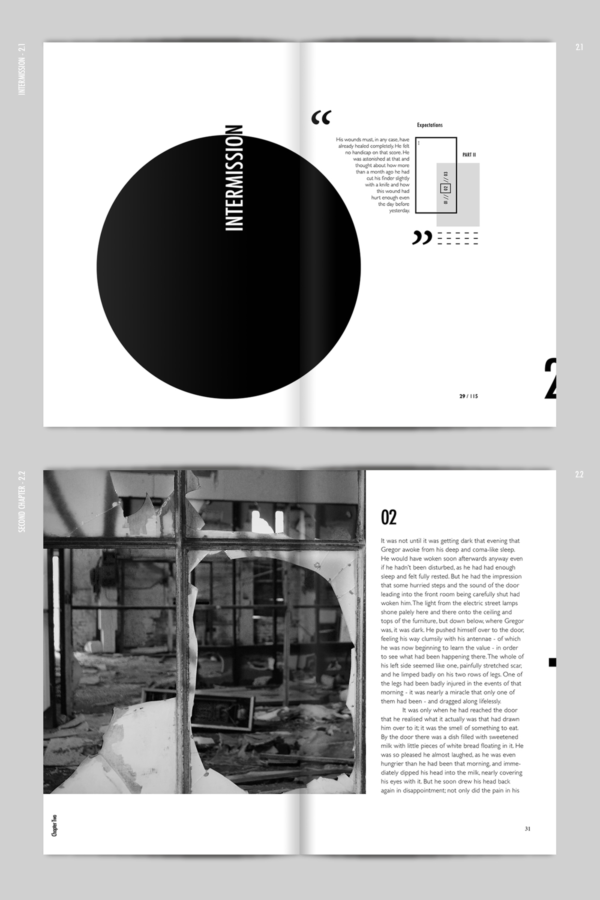 editorial modern kafka book contemporary Knolling branding  literature package Photography 
