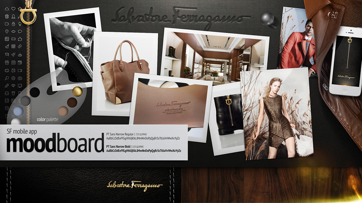 Florence firenze bags shoes app app design mobile Salvatore Ferragamo Ferragamo