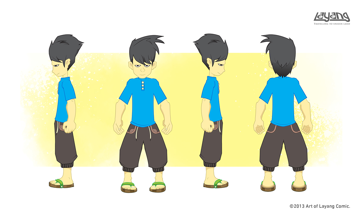 animation  layang comic ILLUSTRATION  forest Character
