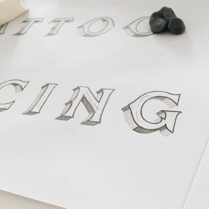 lettering type singpaint Handlettering handmade