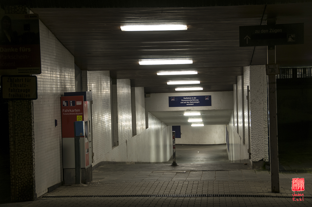 ludwigshafen Hauptbahnhof Unterführung railway station abandonned