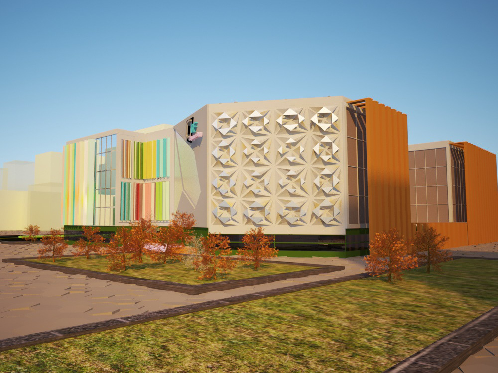 3D 3dsmax architecture college engneering exterior photoshop Project Render University