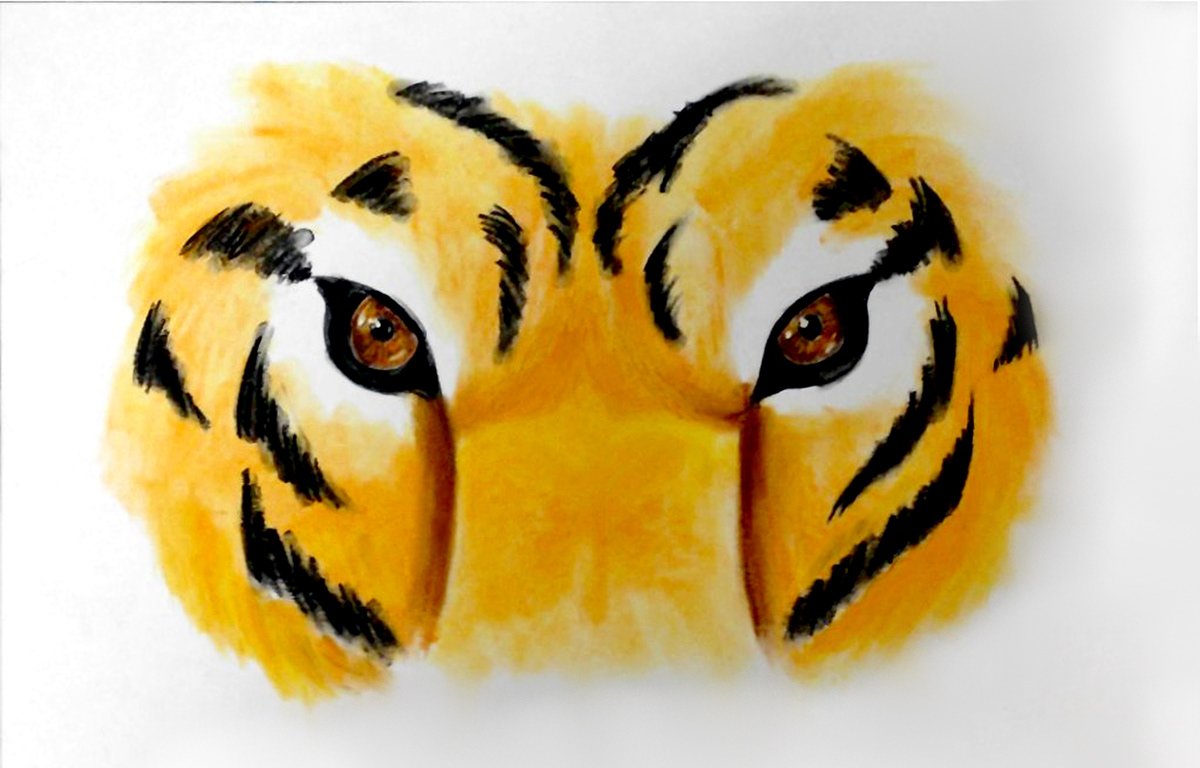 tiger TRADITIONAL ART animals
