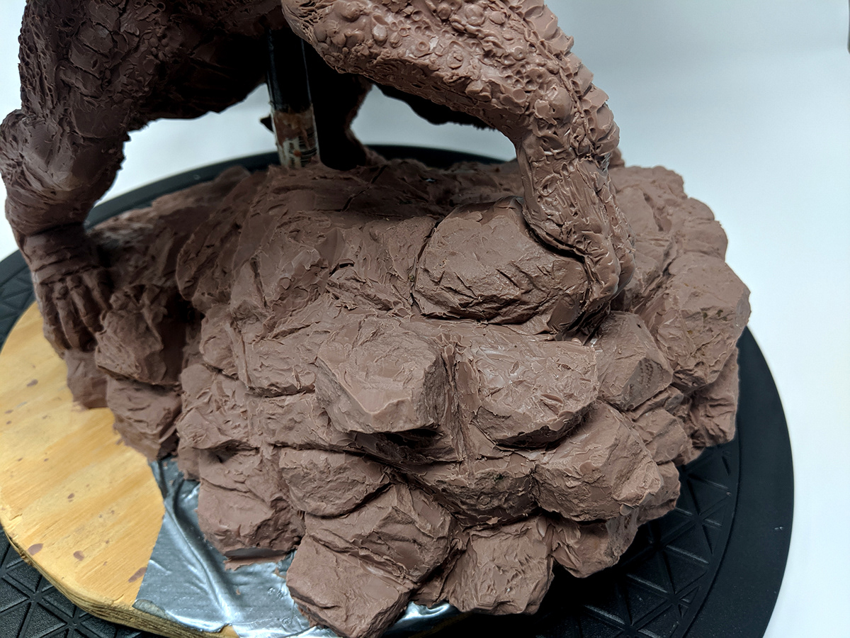 dragon ironheart maquette monster clay