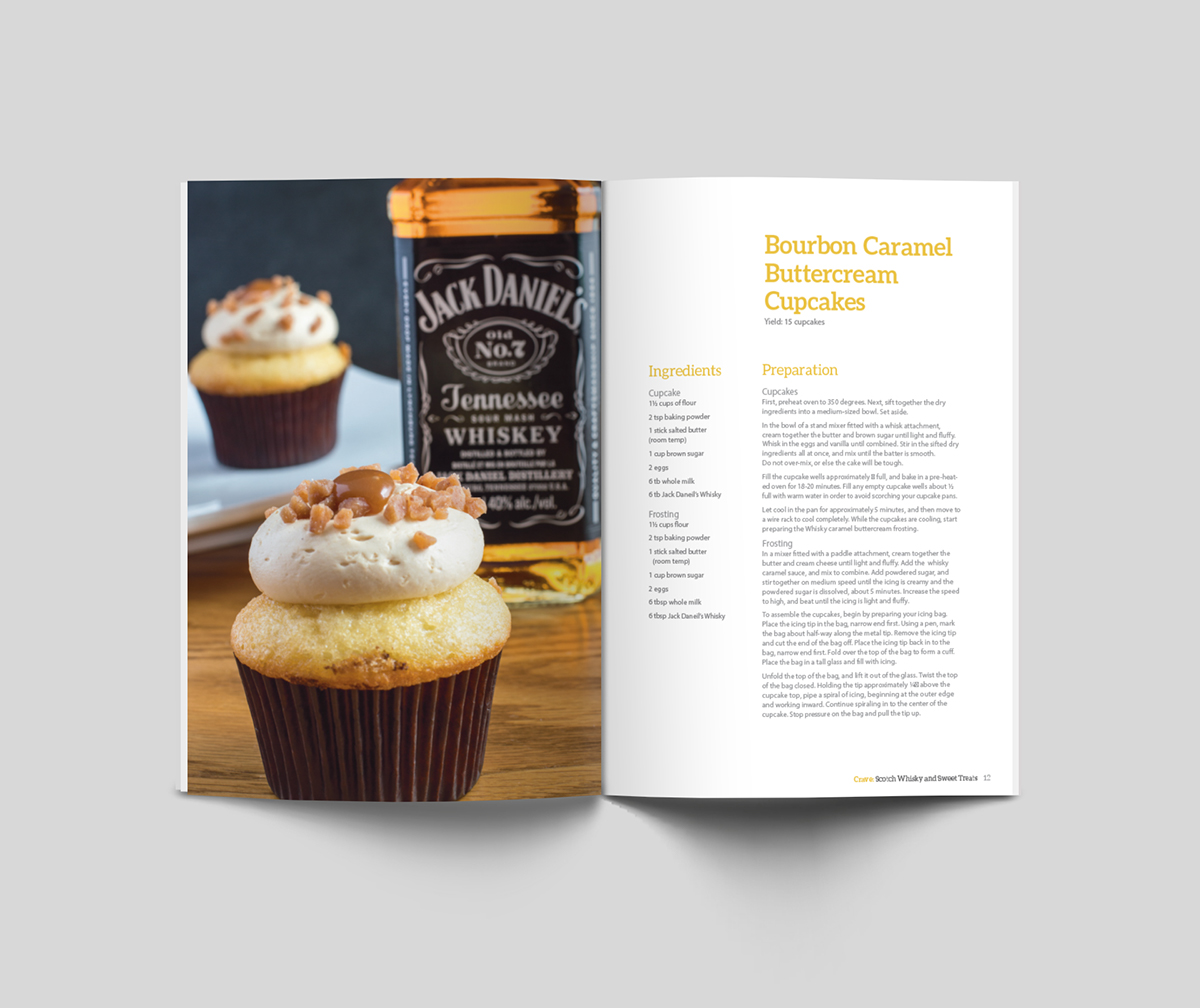 Layout Whisky Food  type cookbook