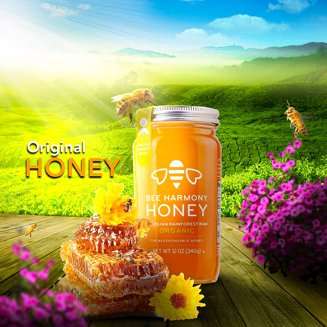 Social media post Socialmedia post ads banner designer graphic Advertising  Graphic Designer honey bee