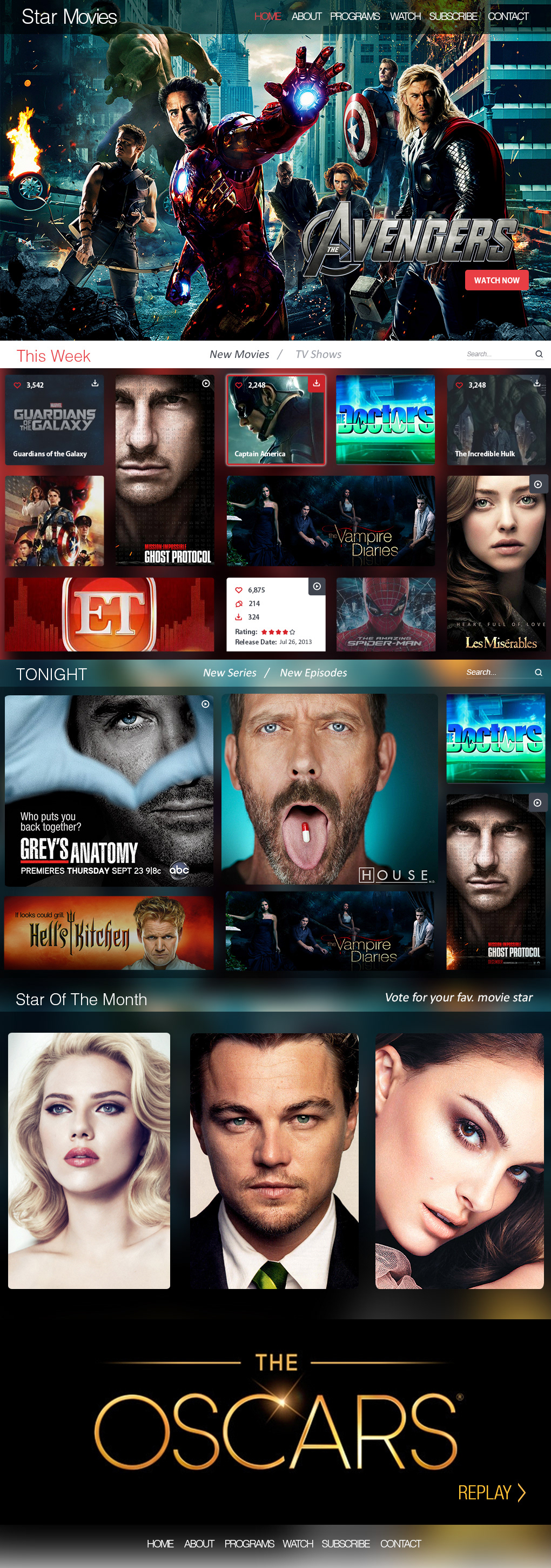Movies stars TV channel Website Entertainment