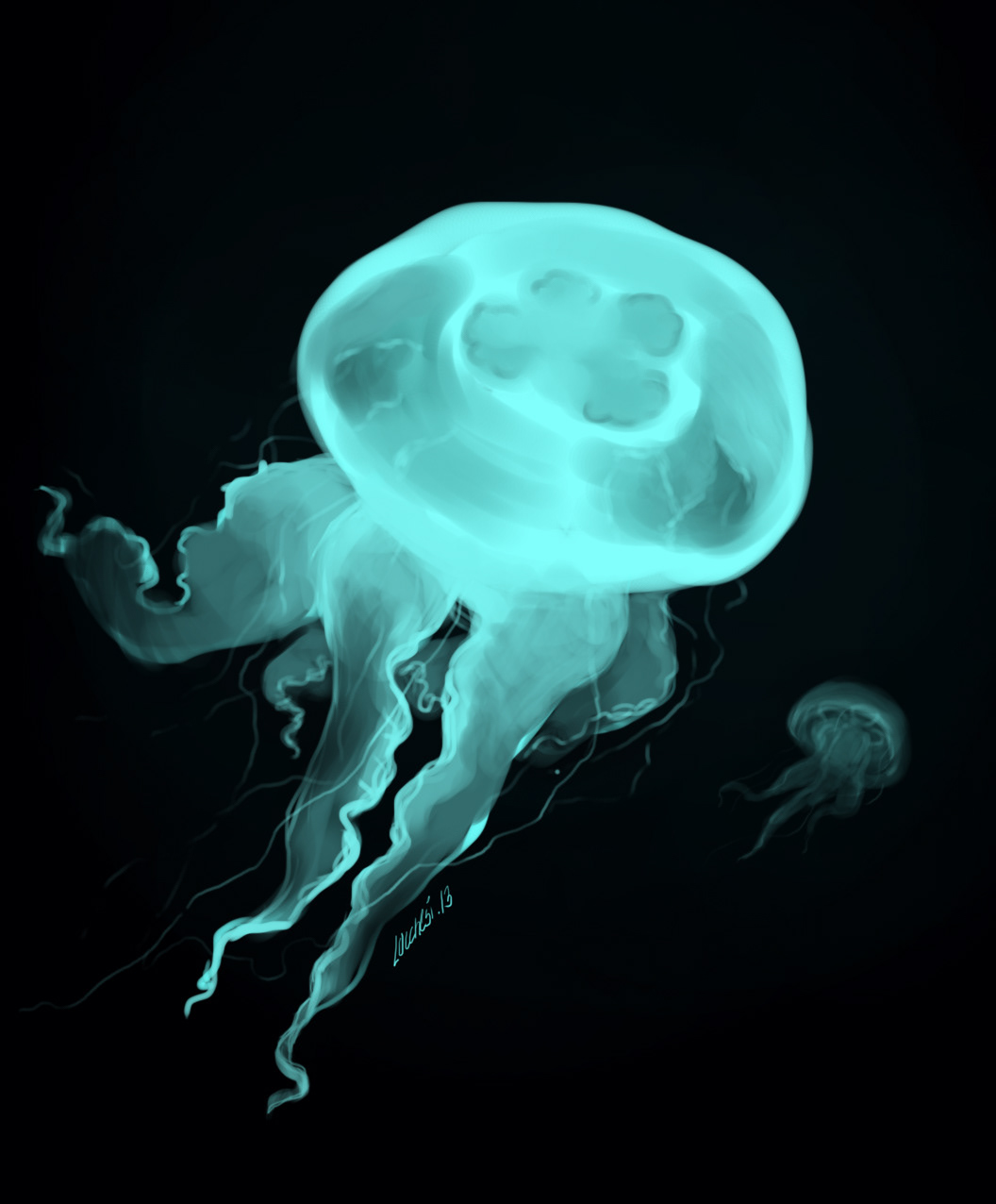 jellyfish deep sea Ocean surreal fantasy fairy tale