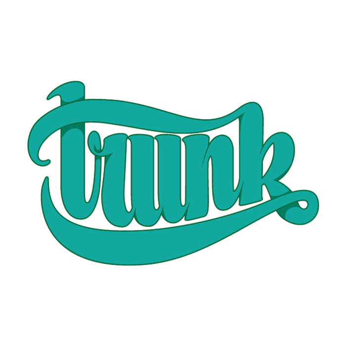 trunk skateboards logo skateboard company Skate co. sketches Script cursive