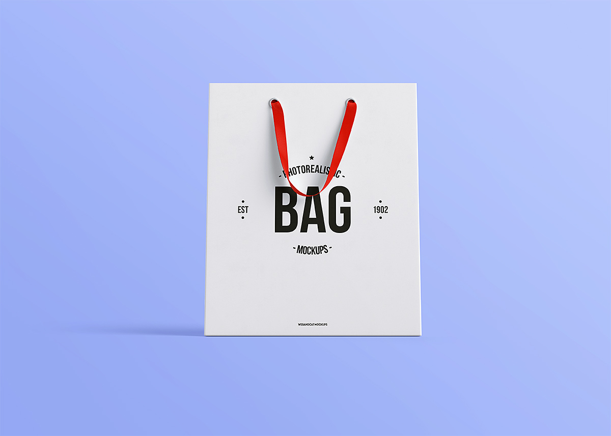 bag Shopping paper branding  Clothing Fashion  Mockup psd free template