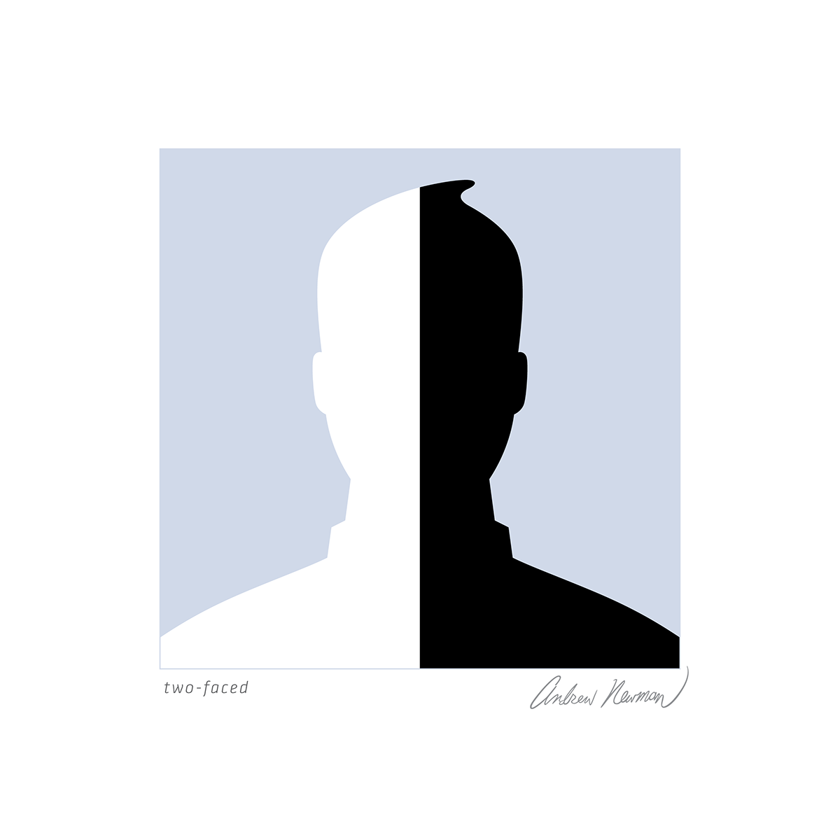 facebook profile  generic profile faces facial attraction defaced Face the music facetime Profile image visual pun bifacial