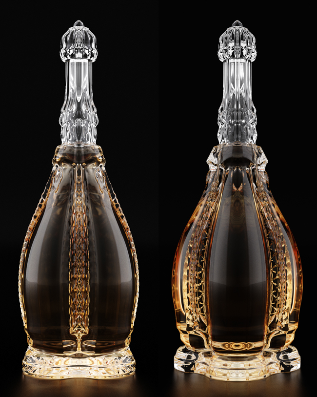 ivan venkov exquisite design decanter cognac bottle expensive cognac bottle glass glass design jewel luxury Luxury Design