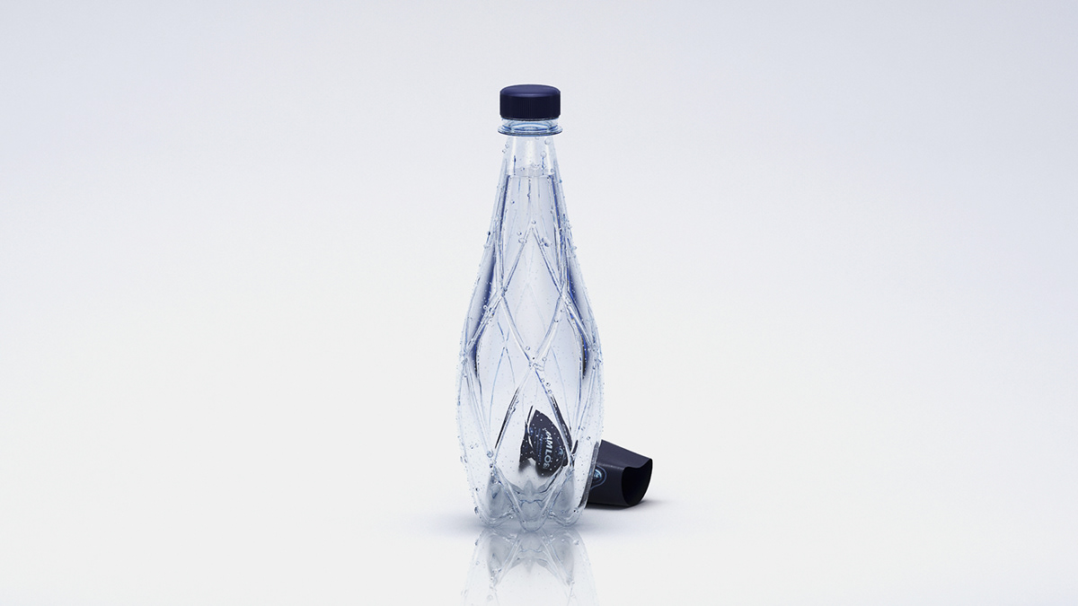 bottle water 3D model