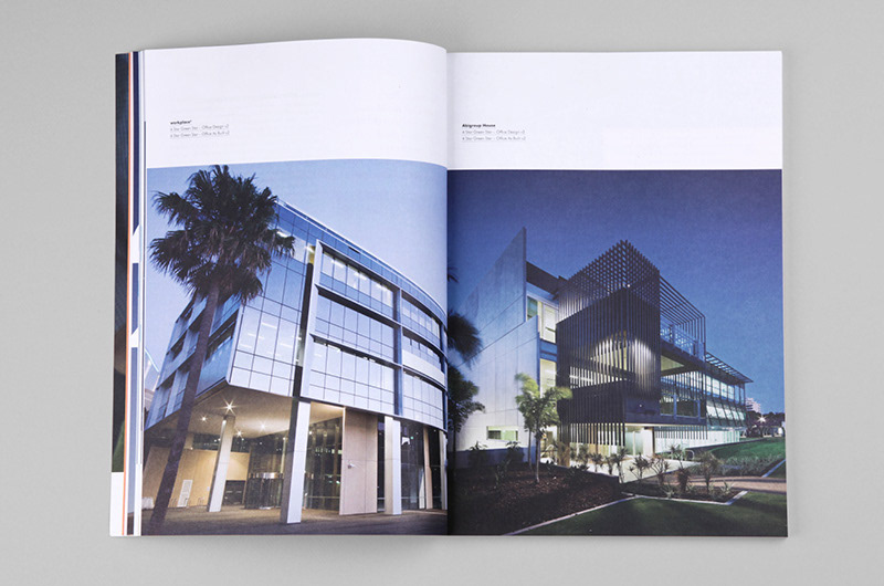 Sustainable evolution ANNUAL green star book publication print magazine layouts buildings design type council green Australia