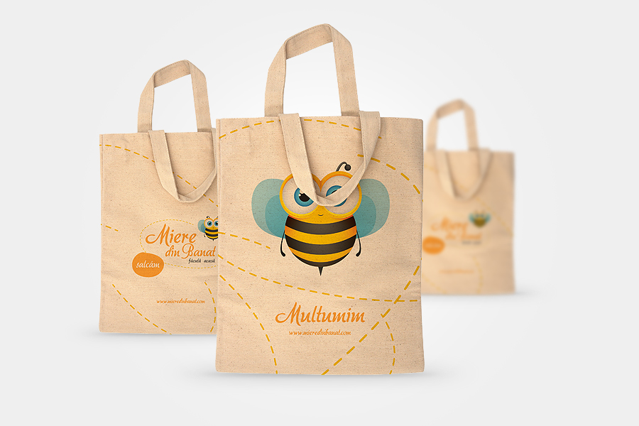 honey  jar graphic bee  icon print  materials  stand design miere din banat  timisoara honey log honey branding stanciu alex  alex stanciu honey logo 