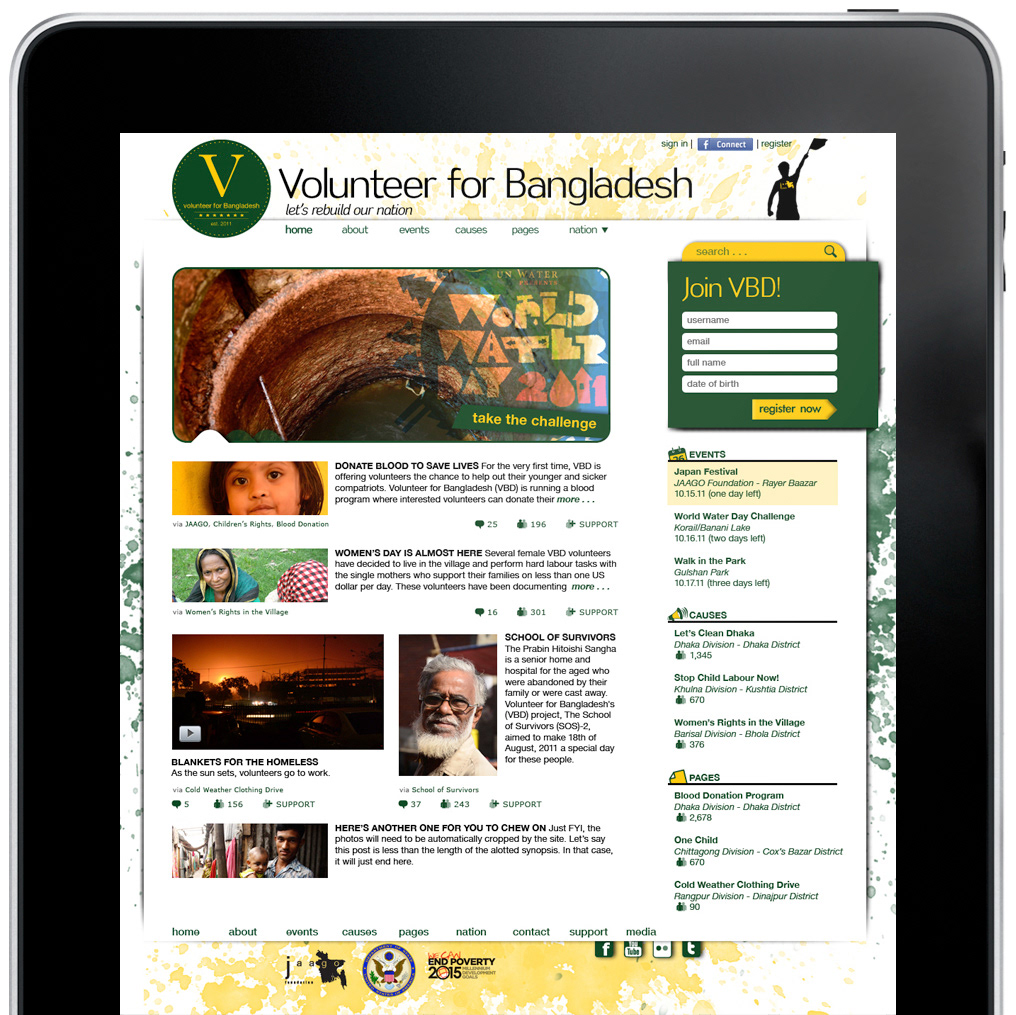 social media Bangladesh volunteerism charity NGO