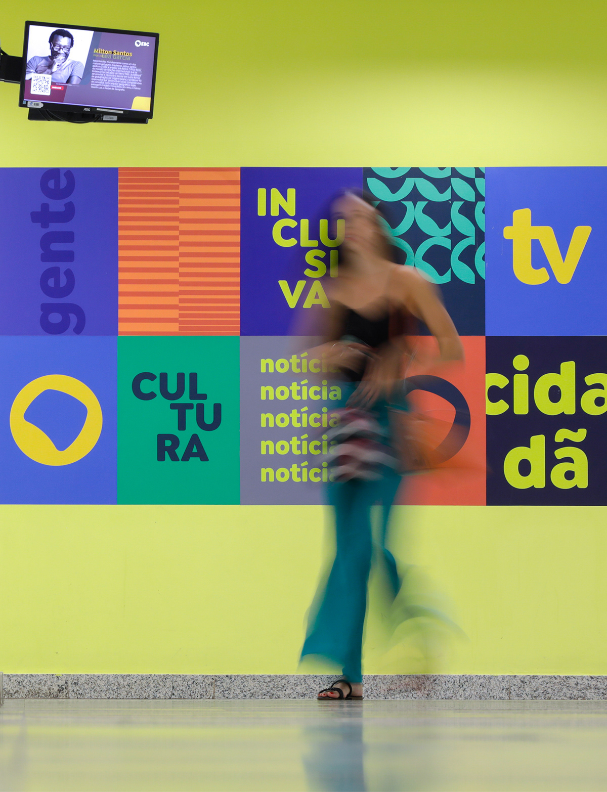 identity logo typography   Brasil graphic design  Desgin Gráfico rebranding tv