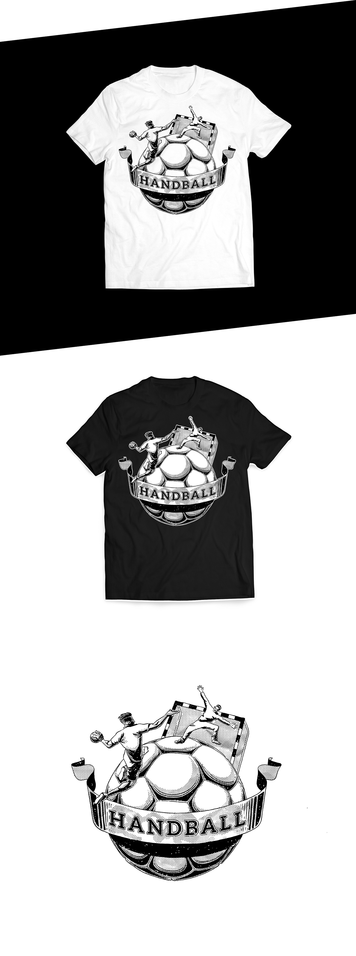 t-shirt design graphicdesign ILLUSTRATION  illustrations Drawing  art Sportswear sport handball