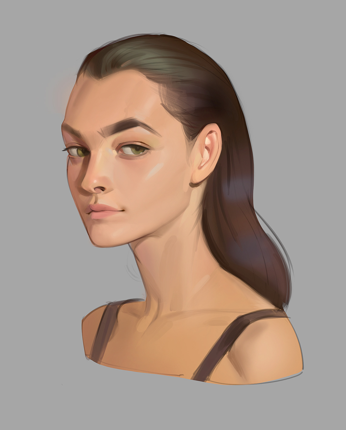 art concept digital face model sketch woman