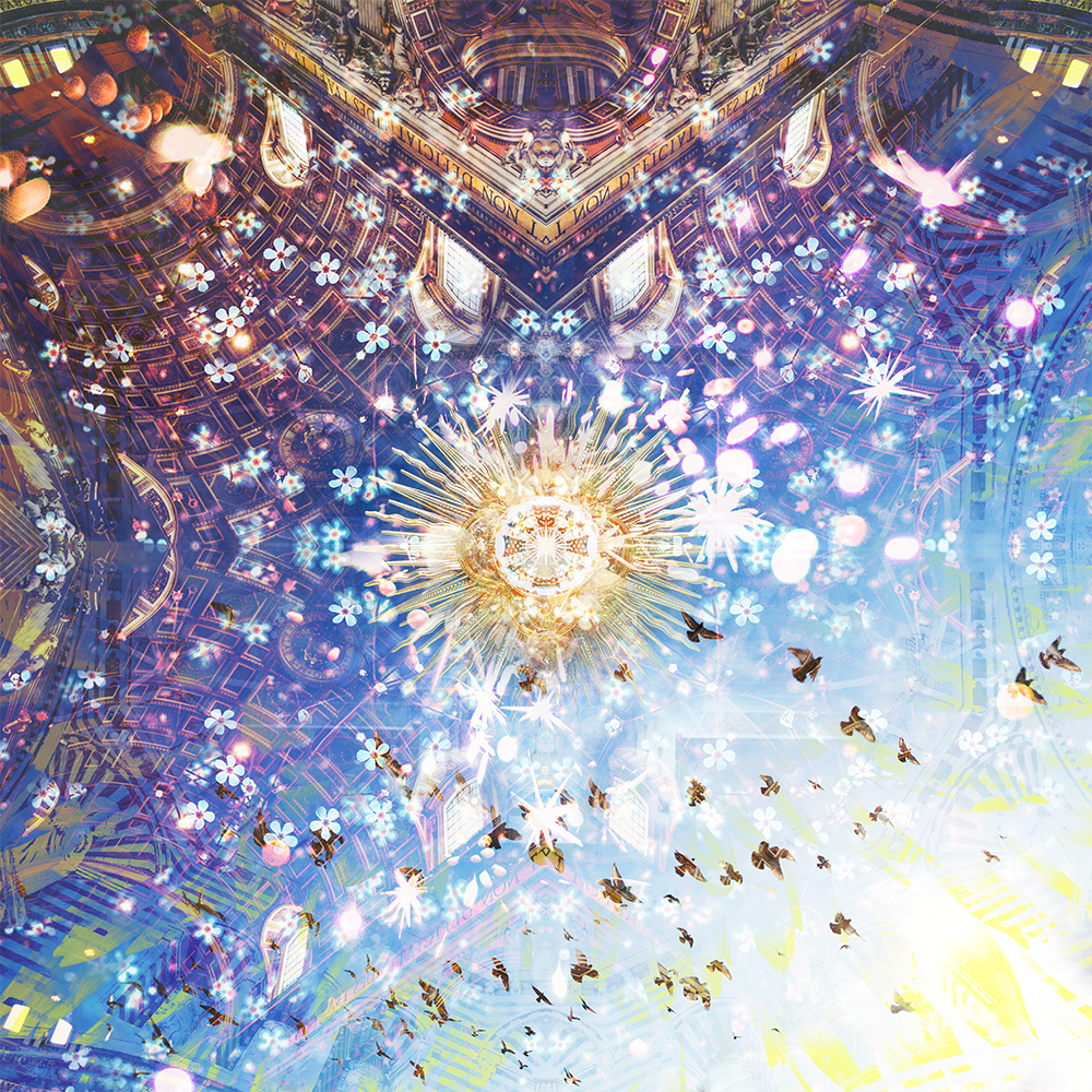 photoshop collage digital psychadelic Weekly wizardry Mandala fractal infinite inspirational