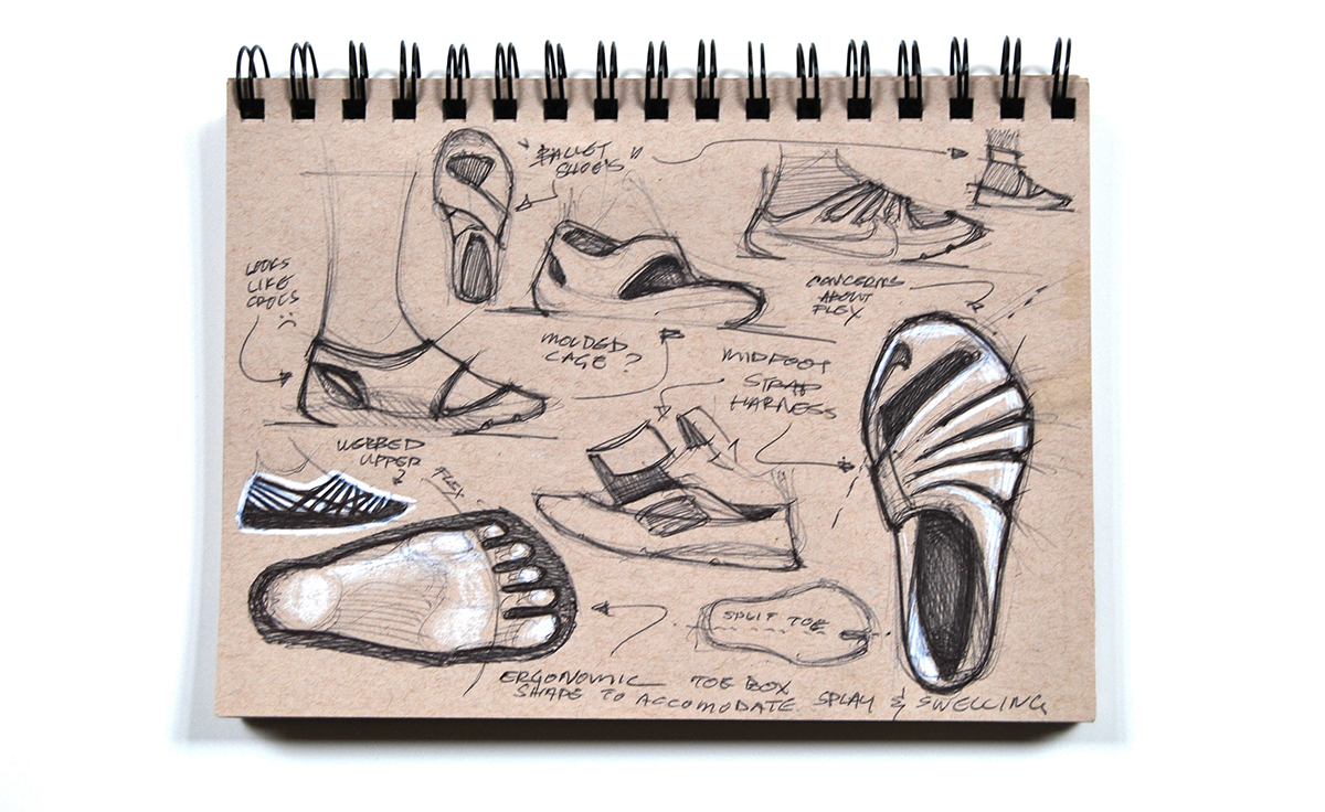 Nike concept footwear design sketching footwear Triathlon shoes shoe design running sneakers sneaker