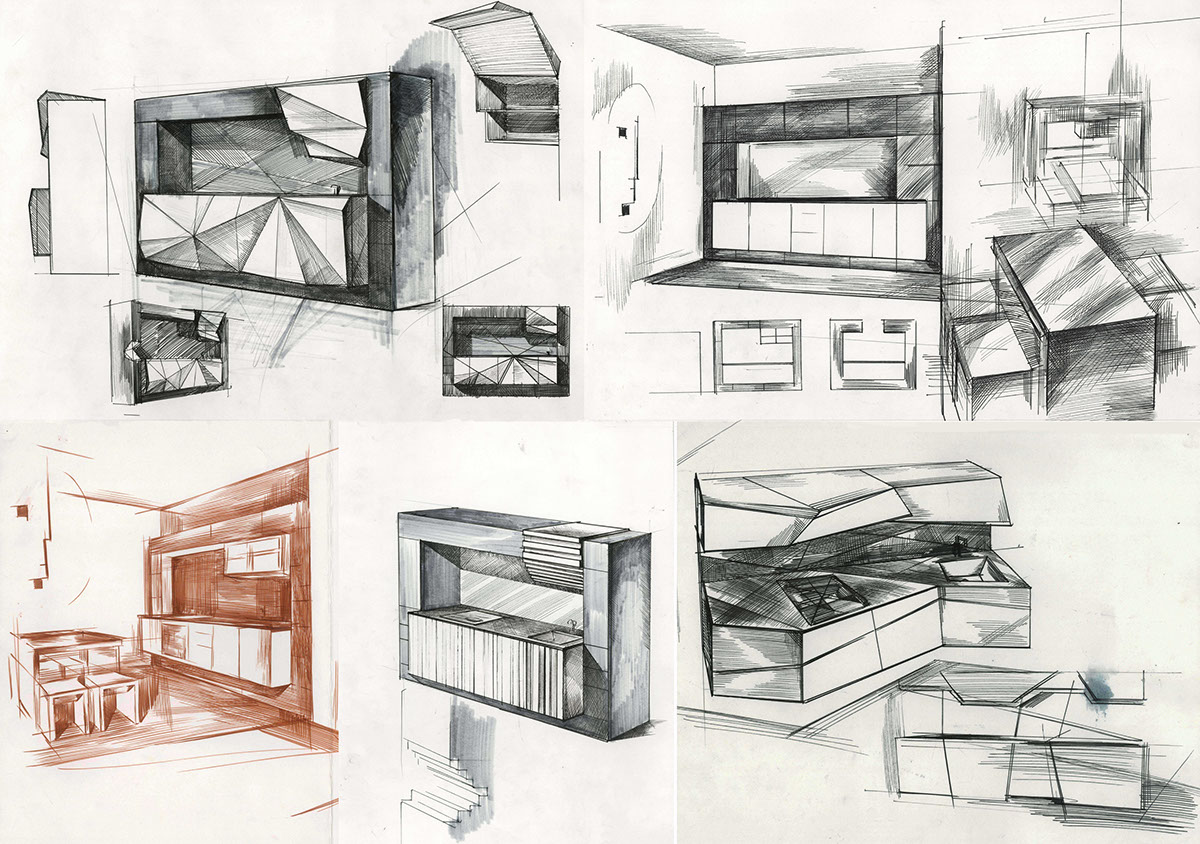 furniture Interior kitchen frame Constructionism