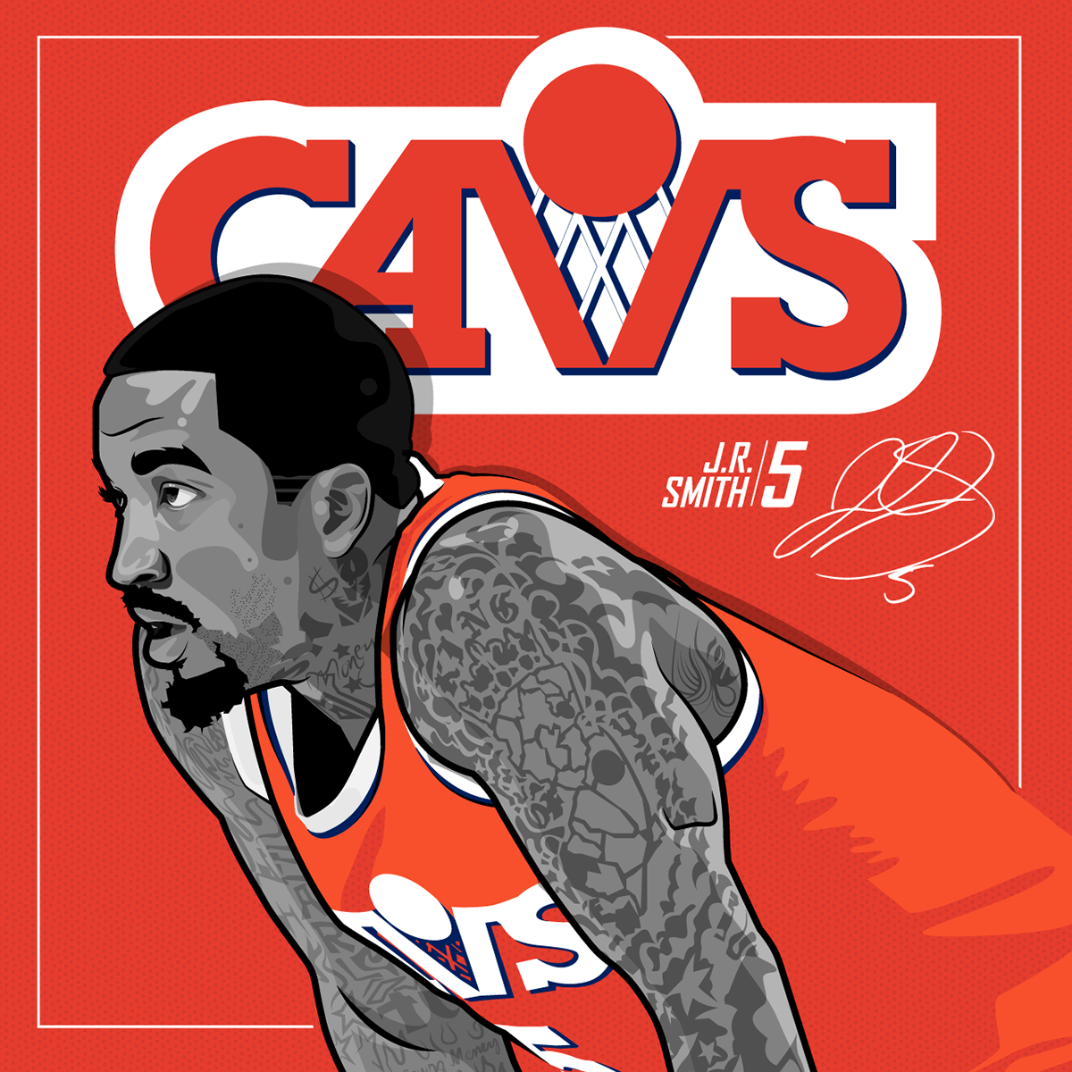 Cleveland Cavaliers NBA mls nfl Sports Design ILLUSTRATION 