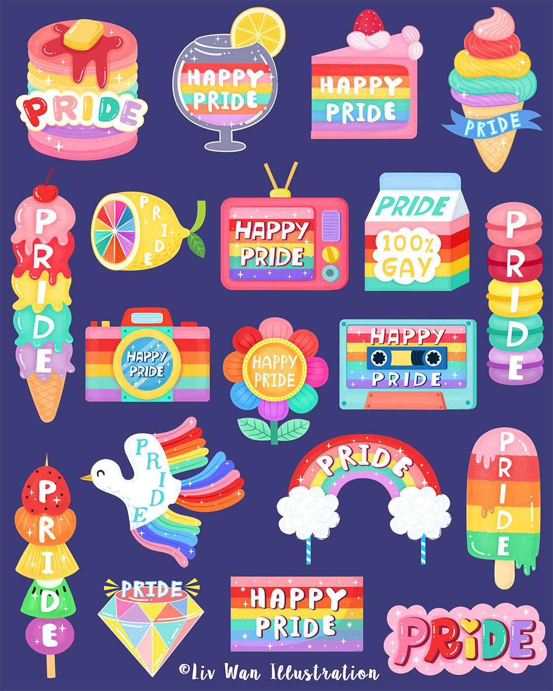pride LGBT gay auckland snapchat Geofilter stickers ILLUSTRATION  design rainbow