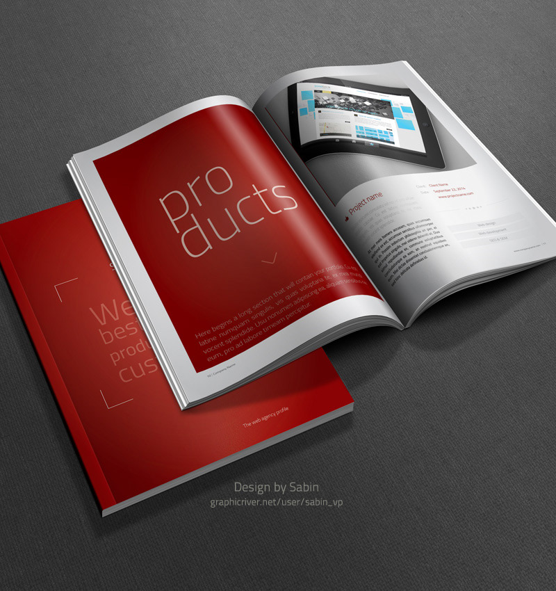 business brochure Web company profile agency profile corporate clean creative modern a4 letter catalog portfolio template editable