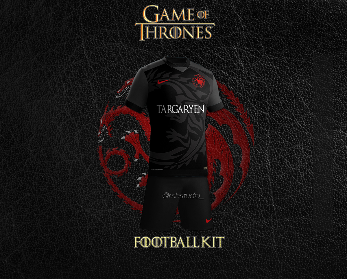 got gameofthrones thrones football soccer houses kit jersey mhstudio got kit