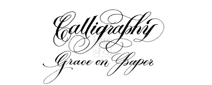Calligraphy   copperplate flourishes