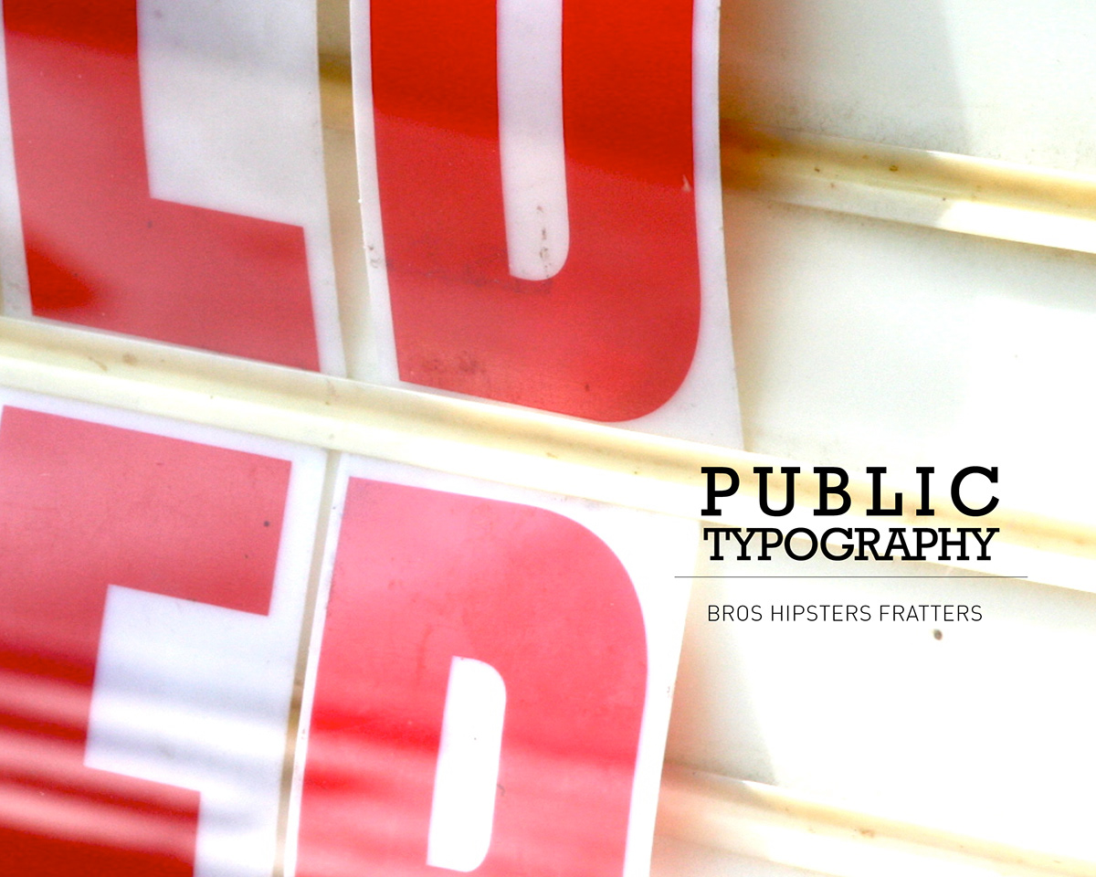 public typography  University of Kansa Alex Milbourn lawrence kansas  Bar type  bars 
