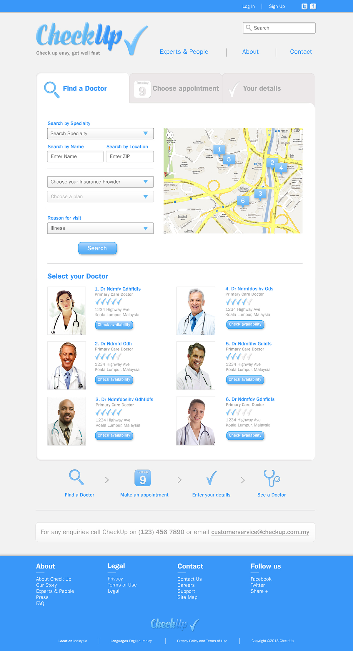 type buttons Web graphic blue navagate minimal doctor Clinical grid Layout iMac iphone Icon tracking