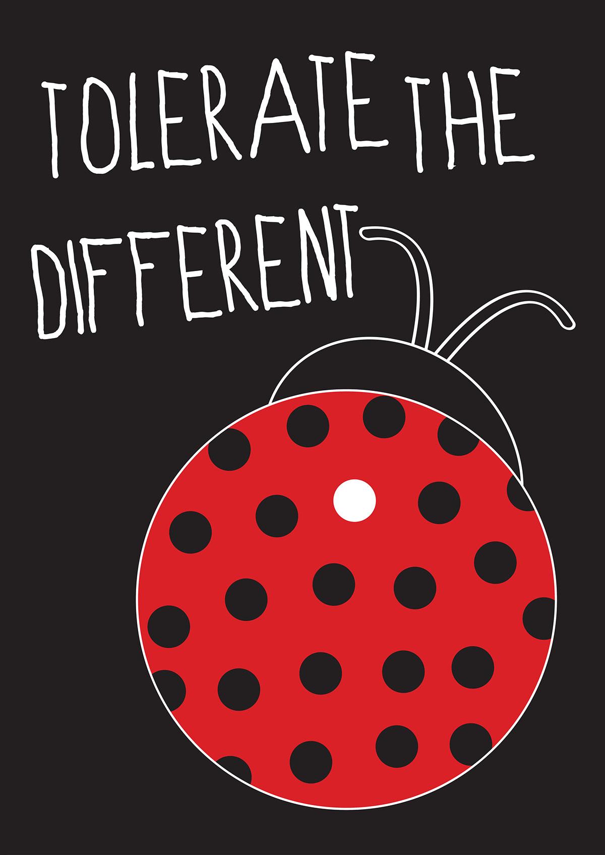 democracy poster ladybug different tolerate