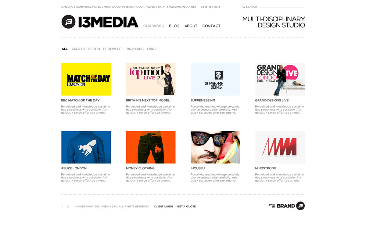 i3media corporate showcase Content Management System Ecommerce agency
