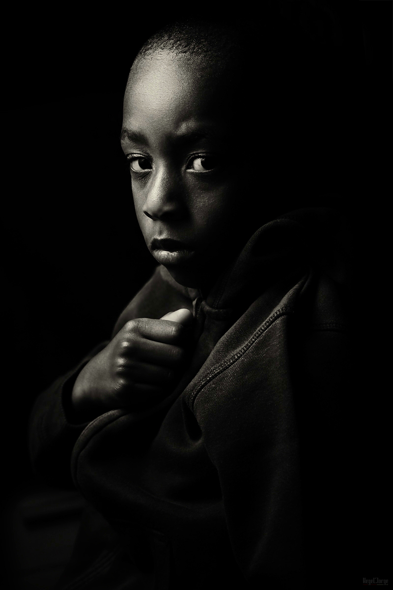black and white portrait b&w Natural Light Flash