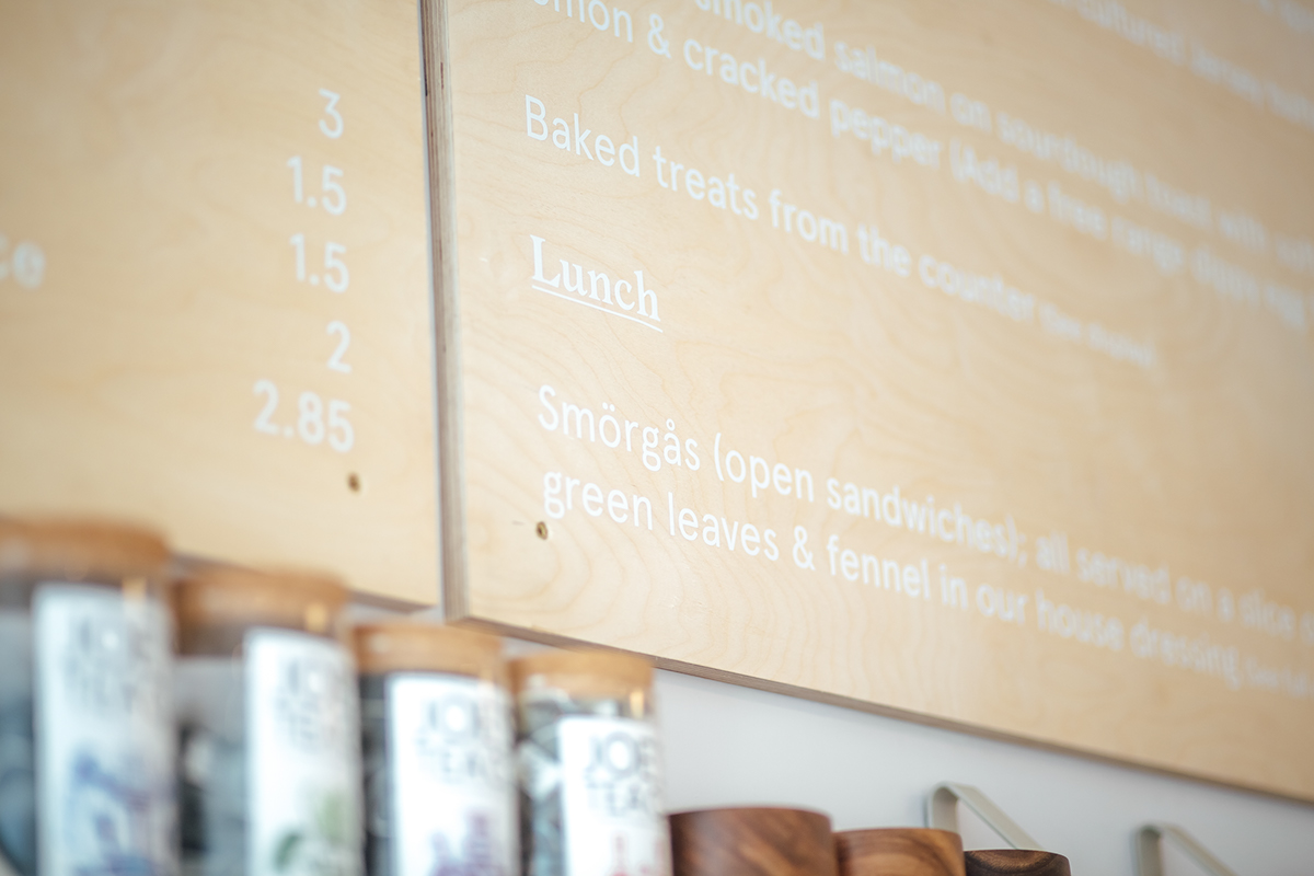 cafe Coffee juice Scandinavian paper RECYCLED shop menu pastel