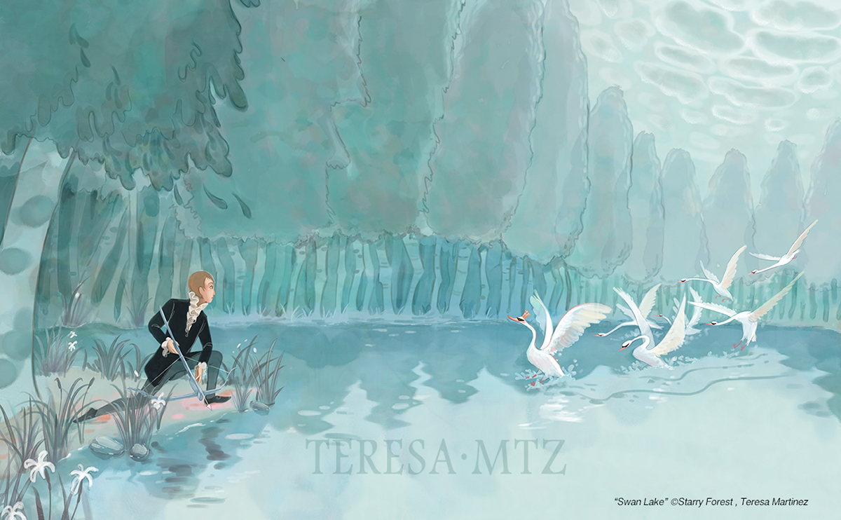 swan lake classic tale Odette odile prince Picture book