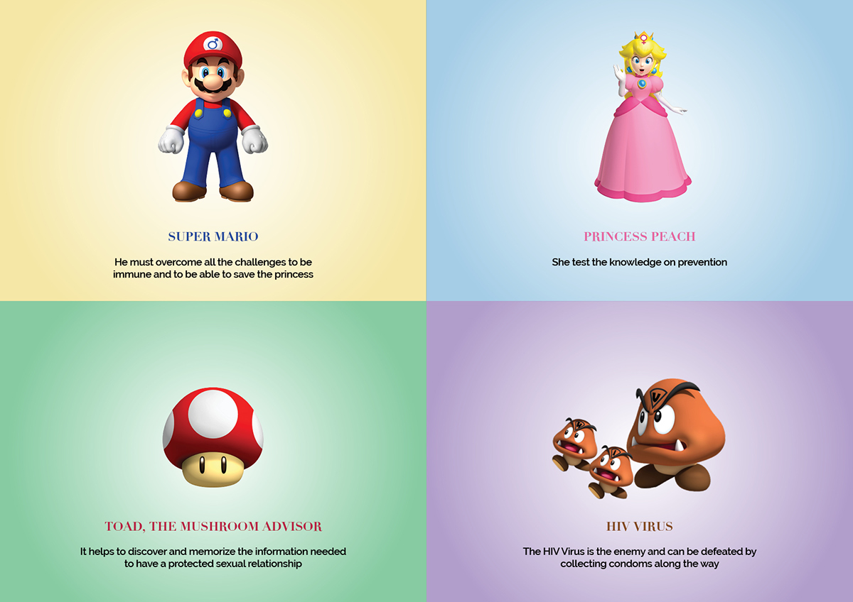 Be Super Super Mario[LOVE] communication game app AIDS prevention