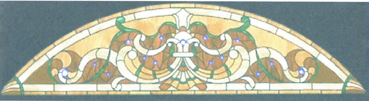architectural ornament art deco art nouveau arts & cratfs interior design  sacral geometry stained glass transom uroboros Victorian
