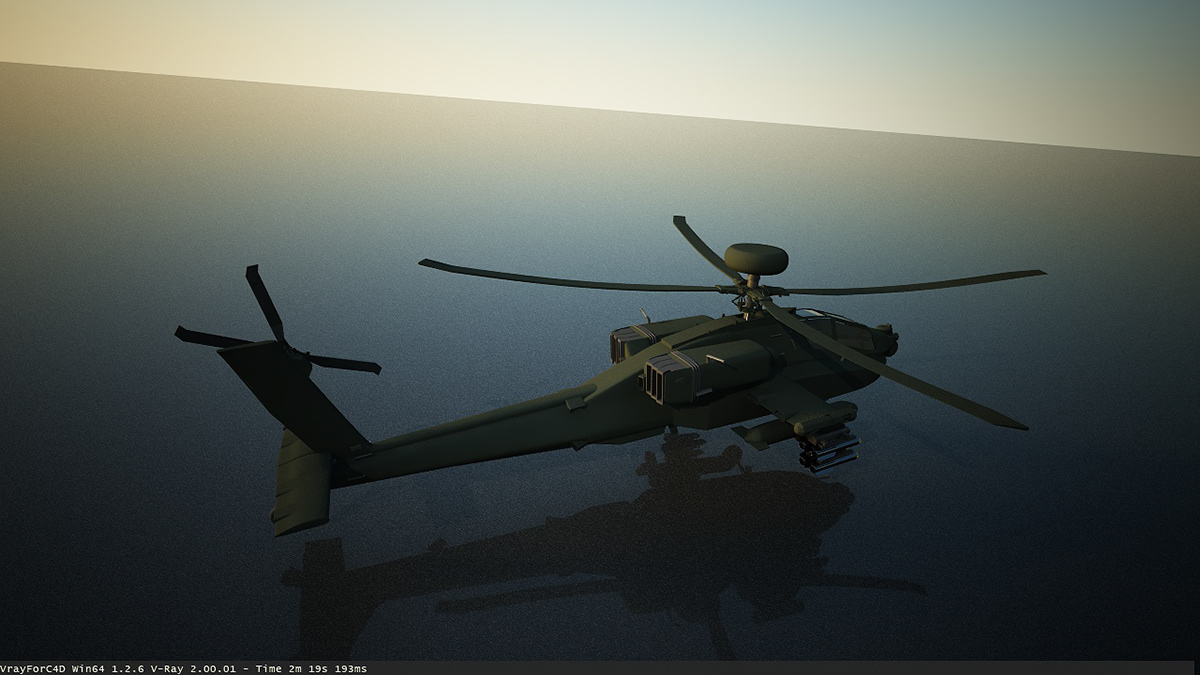 Apache UH-60 sten bautista visual stories vray