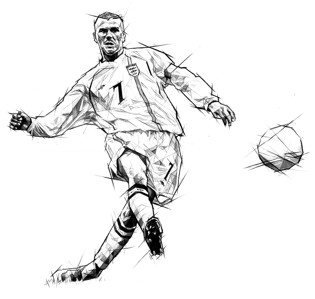 The Art of David Beckham - Captain Fantastic on Behance