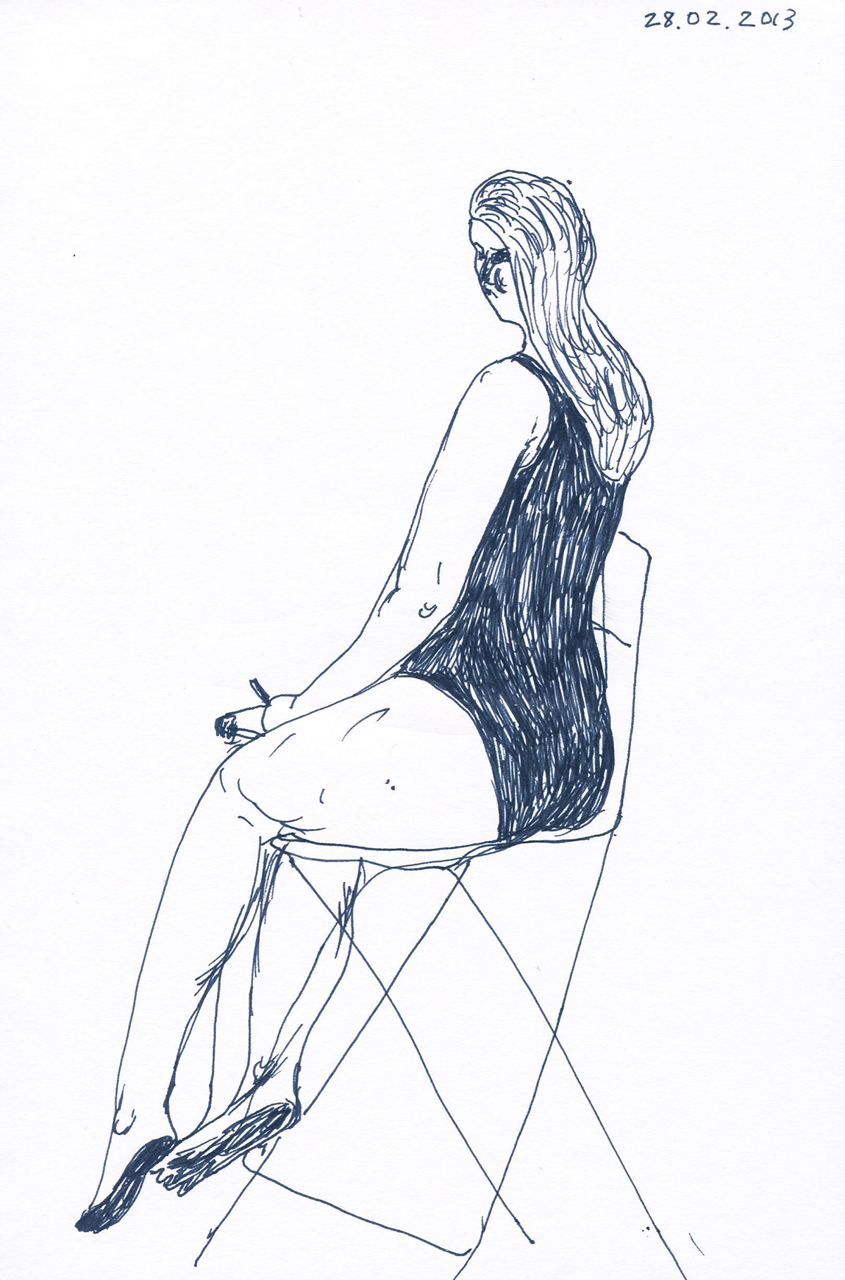body study selfportrait masha sedyaeva sketch model
