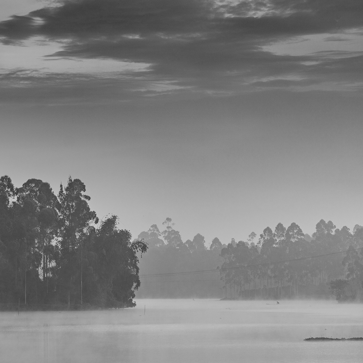 Beautiful Indonesia black and white bw fine art BW photography fine art Fisherman fog indonesia misty MORNING