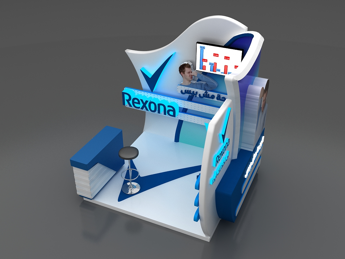 Rexona booth booth design Unilever