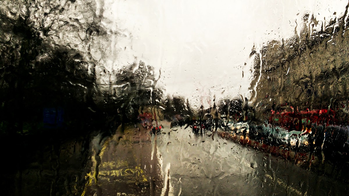 pintura paint Fotografia bus rain lluvia autobus London Londres colours colores bokeh