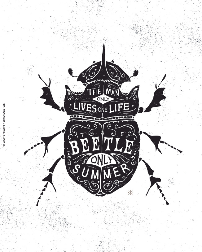 bmd design crafted hand-lettering bee france fait main skull moto parfum
