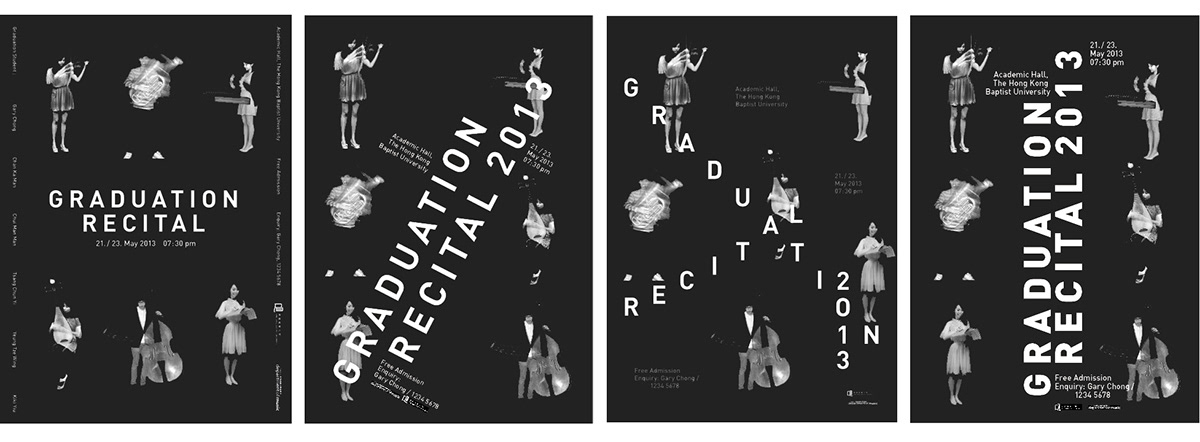 visual identity graduation recital design Booklet poster movement brochures