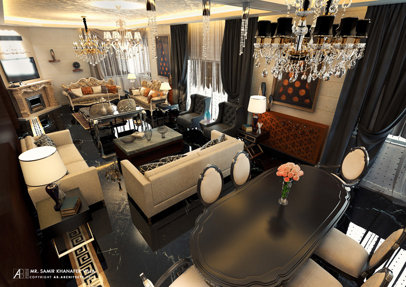 new classic Harmony concept design reception living dining 3ds